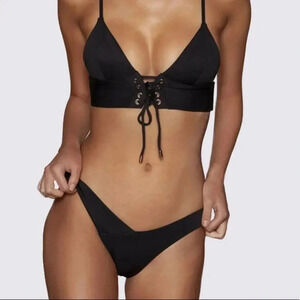 NWT Kopper & Zink Black Hugo Bikini Bottoms